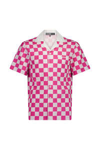 WORLD 5628 Latitude Short Sleeve Shirt Pink Check