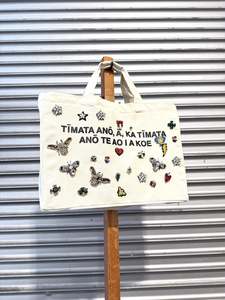 WORLD Loves LUKE BIRD - Matariki Couture Tote Bag - ONE OFF - Fly Amongst the Stars