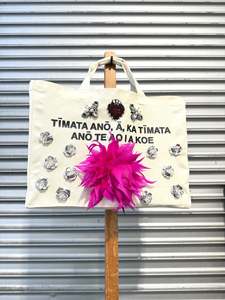 WORLD Loves LUKE BIRD - Matariki Couture Tote Bag - ONE OFF - I'm Pink and &hellip;