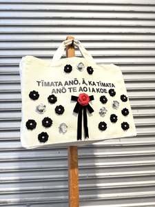 WORLD Loves LUKE BIRD - Matariki Couture Tote Bag - ONE OFF - Lest We Forget