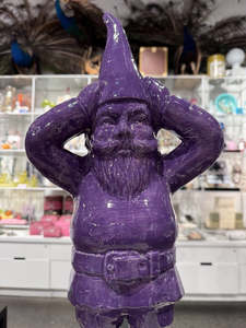 Gregor Kregar Oh No Thinker Gnome 2021/2025 - Glazed Ceramic - Purple