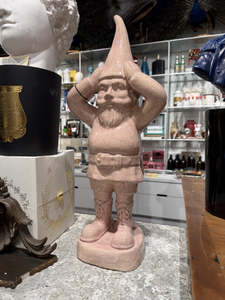 Gregor Kregar Oh No Thinker Gnome 2021/2025 - Glazed Ceramic - Dusty Pink