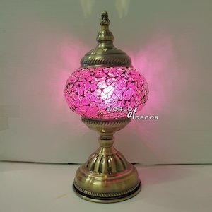 MORROCCAN LAMP: Turkish Mosaic Lamp T318