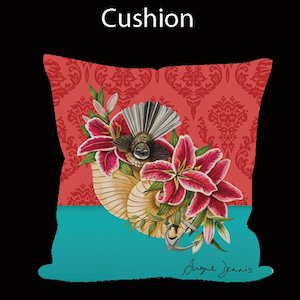 Cushion: Kiwiana Cushion Cover-Fantail 450024