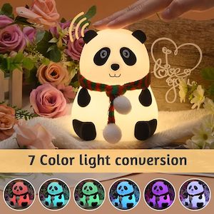 Lava Lamp Led Table Lamp: Soft Touch Silicone LED Panda