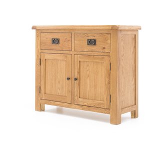 Living Room: Buffet Cabinet 2 door 2 drawer-Oak