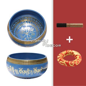 Singing Bowl: Singing Bowl 10cm Blue
