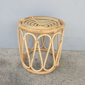 Cane Furniture: Round Cane Stool /Plant Stand