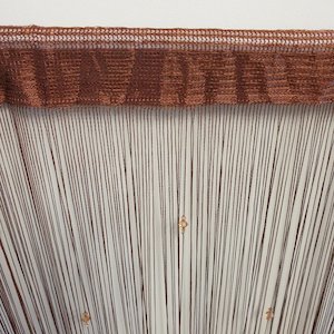 Fly String Curtain 3 Beaded-Brown