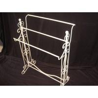 Floor Standing Iron Towel Rail (Large) - Cream