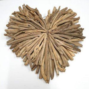 Driftwood Heart Natural