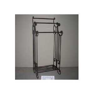 Metal Towel Rack-Black