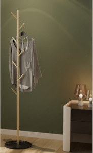Home Garden: Metal Coat Stand Gold