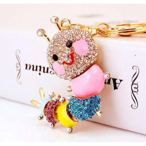 Diamante Key Ring-Multi Color Ant