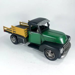 Flat Deck Truck-Black and Green