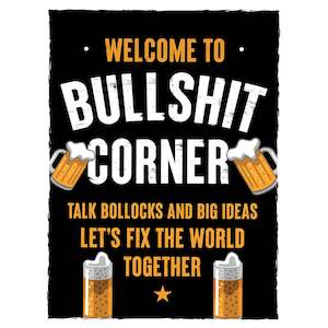 Bull* Corner Sign