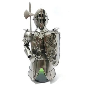 Father Day Gifts Nz: Wine Bottle Holder Knight