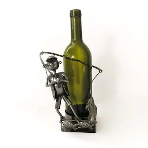 Father Day Gifts Nz: Wine Bottle Holder Fishing