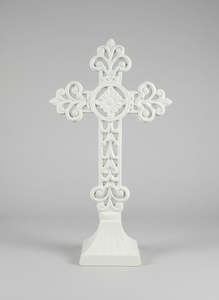 White Cross on Stand