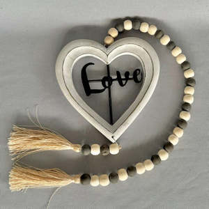 Love Heart Beaded Rope 70cm