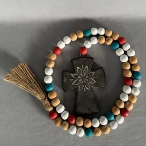 Floral Cross Beaded Rope 106cm