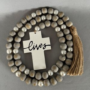 Lives Cross Beaded Rope 133cm
