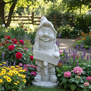 Garden Gnome Welcome Sign