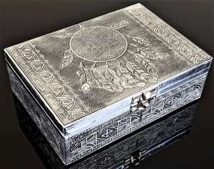 Silver Jewellery Box Dreamcatcher