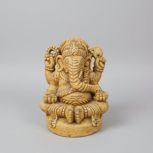 Ganesh Statue Teracotta 37cm-Yellow