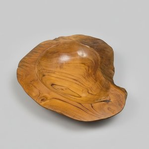 Arosi Teak Rustic Wooden Bowl-B