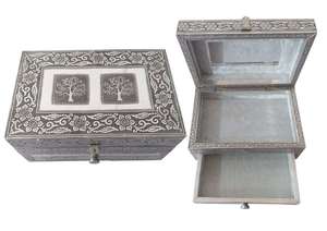 Jewellery Box with Drawer Double Tree of Life
