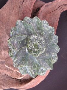 Products: Lotus Blossom Sculpture Woven Stone Jade