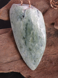 Products: Kokopu Niho Pendant Woven Stone Jade