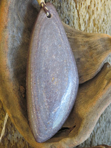 Products: Aroha Stone Large Trigonal Drop Pendant Woven Stone Jade