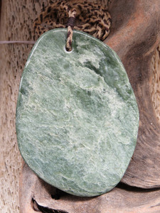 Products: Large Griffin Creek Flower Jade Shingle Pendant Woven Stone Jade