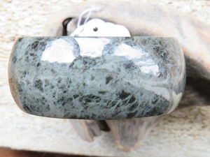 Grey Nephrite Jade Kinaesthetic Bracelet Woven Stone Jade