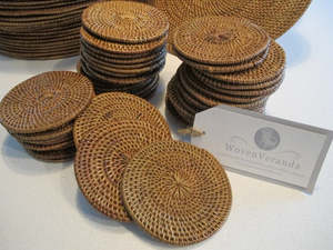 Accessories: Round Zen SeaGrass Coasters