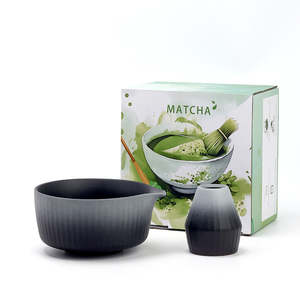 Matcha Bowl: Ink Mist Matcha Set 2 Pieces