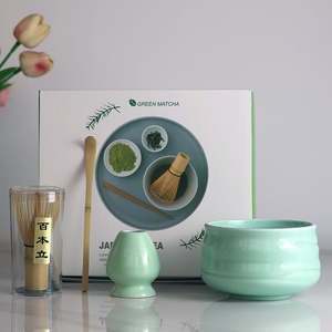 Matcha Set: Silent Peak Green Matcha Set 4 Pieces