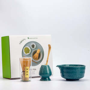 Matcha Set: Emerald Green Matcha Set 4 Pieces