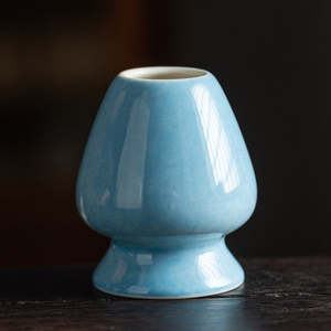 Kiln-fired Blue Whisk Stand(Whisk Holder)