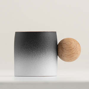 Tableware 1: Gradient Jupiter Tea Cup 70ml (Black to Grey)