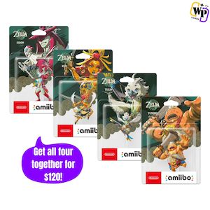 Nintendo Amiibo Bundle: Riju/Sidon/Tulin/Yunobo - The Legend of Zelda: Tears of &hellip;