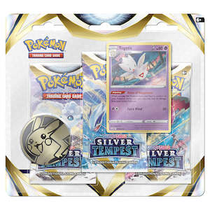 Pokemon TCG: Sword & Shield Silver Tempest Three-Booster Blister Pack
