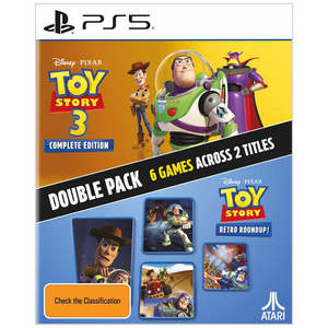 Playstation 5 Games: Toy Story: Retro Roundup! + Toy Story 3 Complete Edition Double Pack - PlayStation 5 (Pre-order)