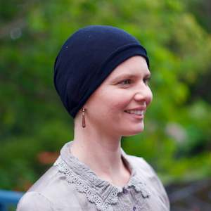 Full Head Cover Bandana Wraps: Black Cotton Bandana Wrap