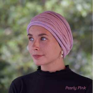 Pearly Pink Turban Wrap