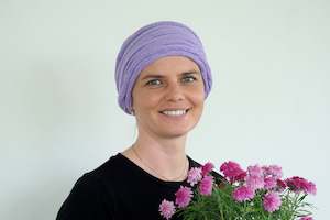 Lilac Cream Turban Wrap