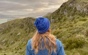 Alpine Blues Merino Beanie Wrap