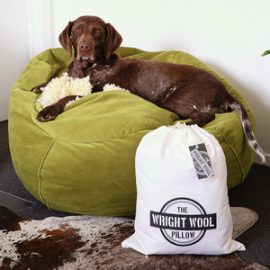 Products: NZ Wool Pearl Pet Bed Filling (Uncrimped) /kg - Wright Wool
